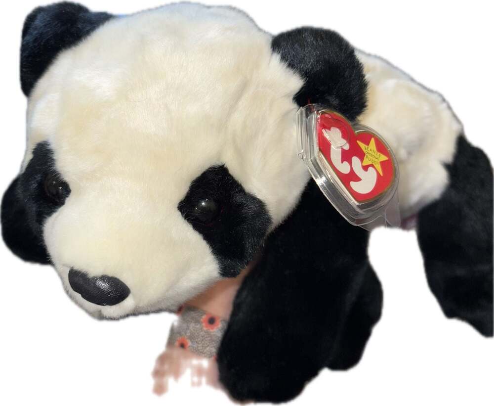 Ty Beanie Buddy Fortune the Panda Plush 12"
